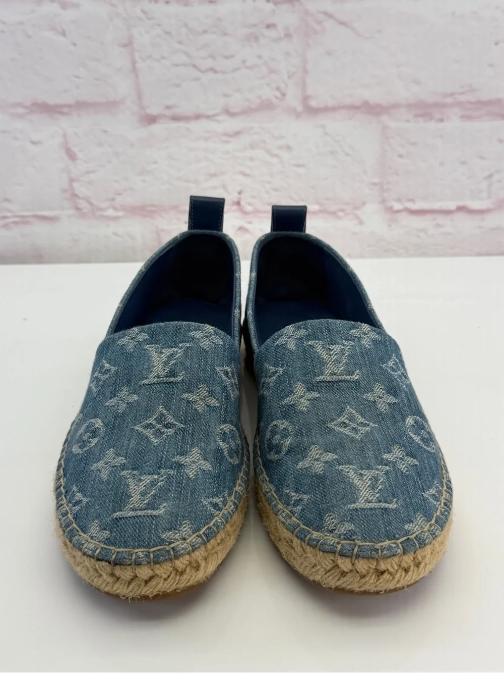Louis Vuitton Women's Starboard Denim Espadrille Slip-Ons 36.5